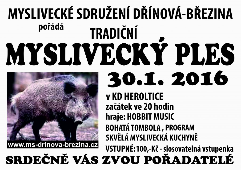 Myslivecký ples 2016